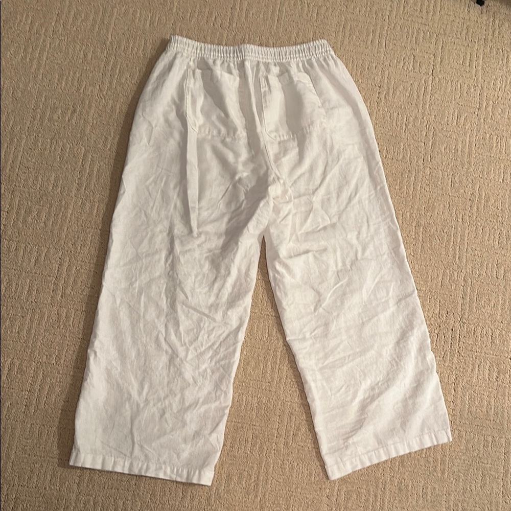 Old Navy White Linen Pants - Picture 3 of 3
